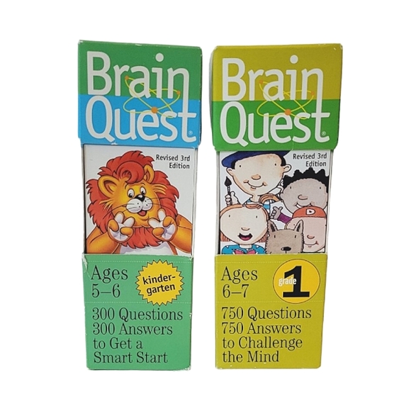 Brain Quest Toys Brain Quest Kindergarten 30 Questions St Grade 750